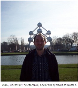 In front of The Atomium