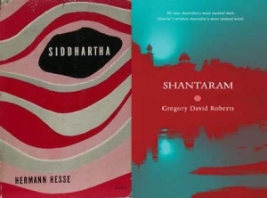 Siddhartha & Shantaram Book Covers